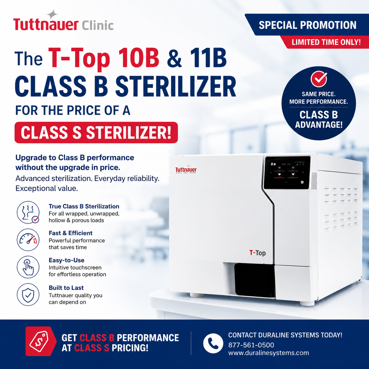 Tuttnauer T-Top Class B Sterilizer