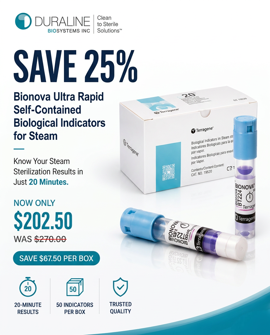 Bionova BT224 Ultra Rapid Self-Contained Biological Indicators